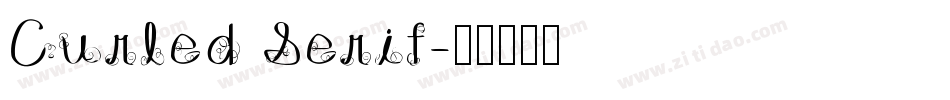 Curled Serif字体转换